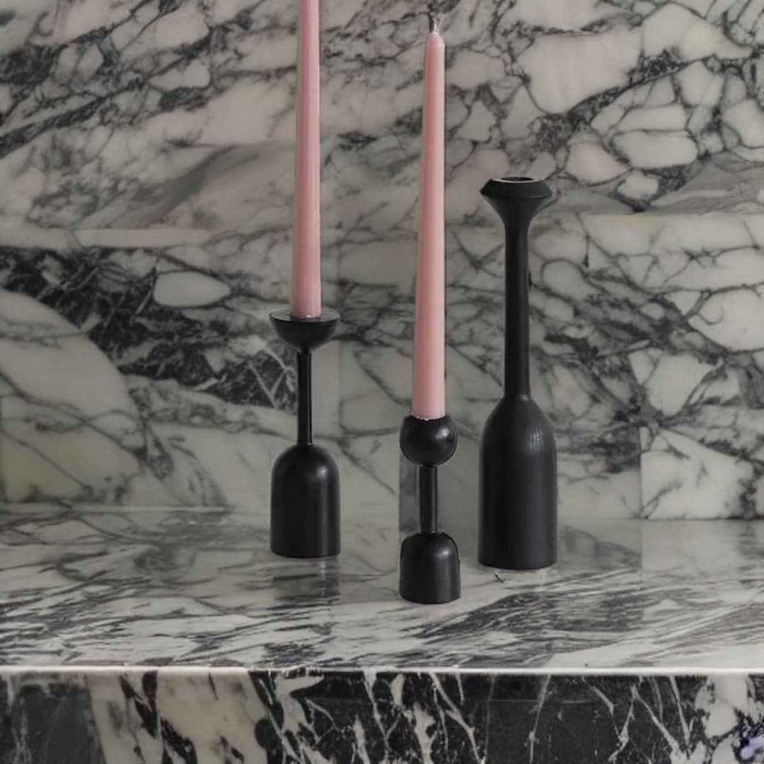 Modern Candlestick Holder Nordic Style Set of 5 Candlestick Etsy