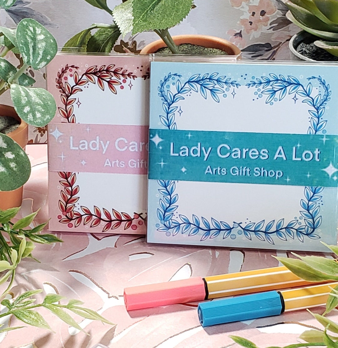 STICKY NOTES: Fancy Foliage Sticky Notepad - Etsy