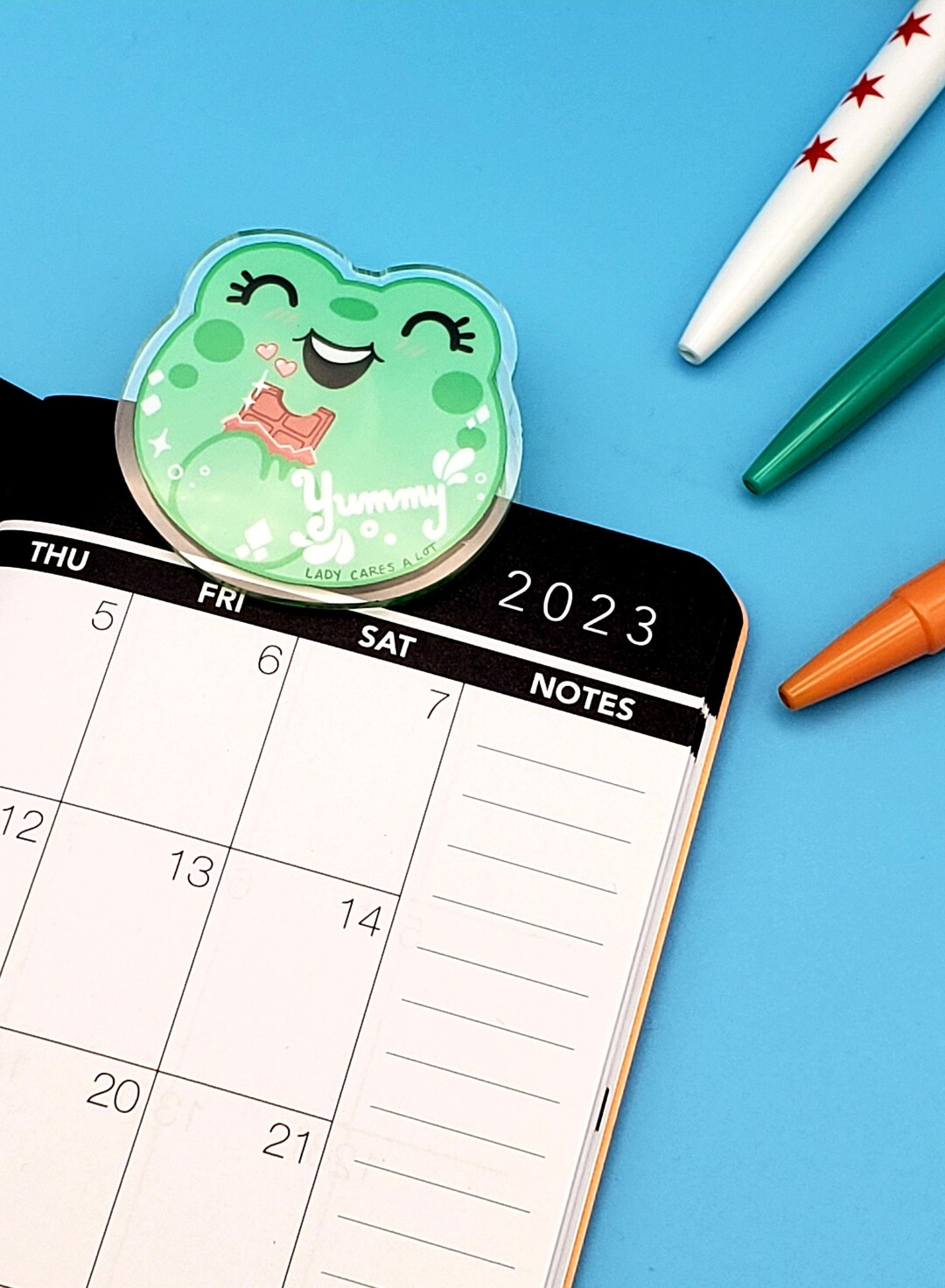 Cute Frog Binder Clip Kimi the Frog Paper Clip Etsy