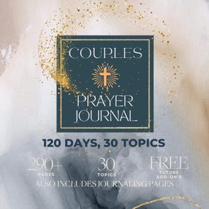 Pu&ograve; includere: Un diario di preghiera blu e oro per le coppie con un design a croce. Il diario include 120 giorni di suggerimenti e 30 argomenti. Include anche oltre 290 pagine e aggiunte future gratuite.