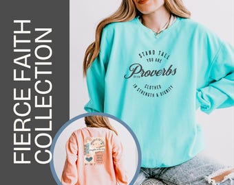 Women's Bible Verse Sweatshirt: Boho Christian Apparel