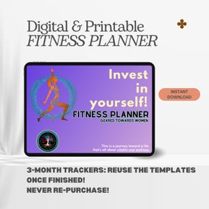 Women&#39;s FITNESS planner, Weight Training, Exercise Planner, Fitness Journal, 2025 Weight Loss, Workout Planner, Fitness Tracker, Health log