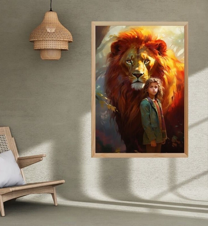  DigTour WallArt Chronicles of Narnia Aslan Safe Wall Quote  Vinyl Wall Decal Inspirational Wall Sticker Words Wall Graphic Home Art  Decoration Dark Brown : Tools & Home Improvement