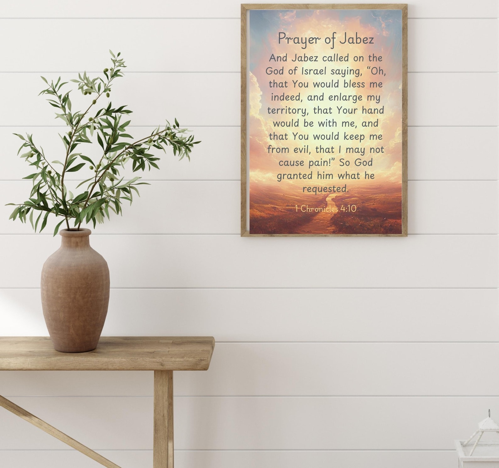Prayer of Jabez Digital Wall Art. Scripture Verse Poster Art. INSTANT ...