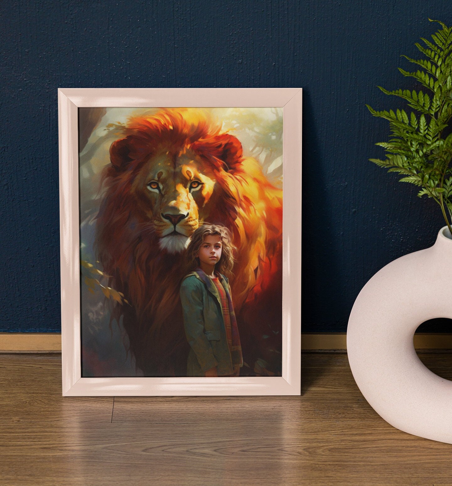 Aslan Narnia Watercolor Lions | Greeting Card