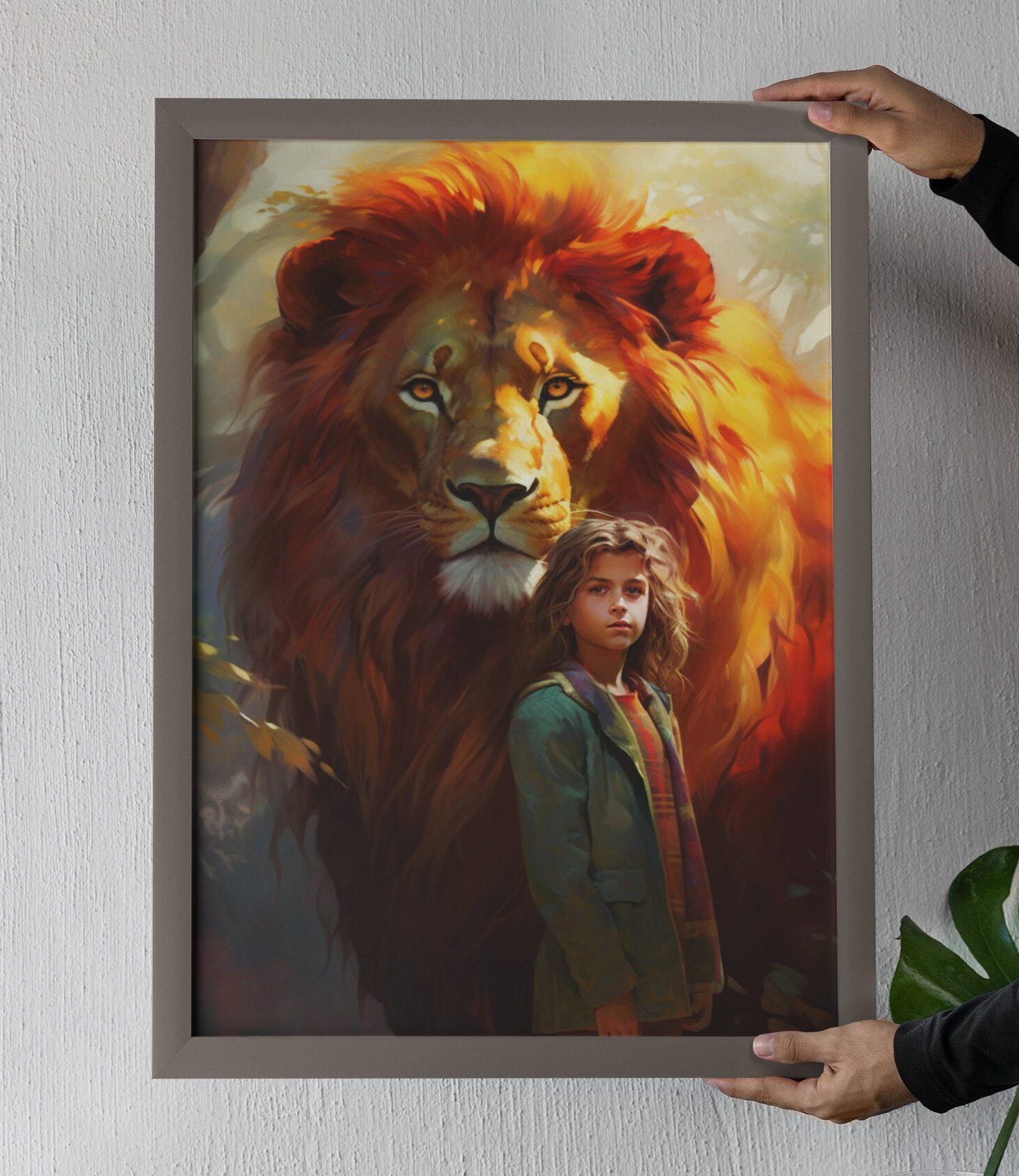 Narnia Aslan Printable Art, C.S Lewis Lion Digital Print Art Original ...