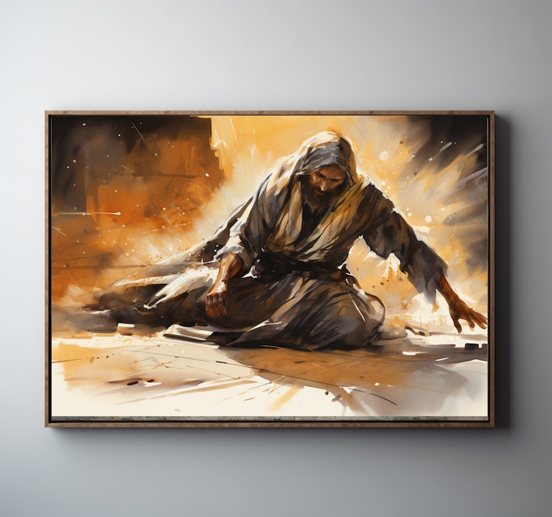 Bible Art, Saul on Road to Damascus Digital Bible Printable, Scripture ...