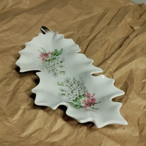 Vintage Old Nuremberg Leaf Candy Dish Made in Bavaria Germany