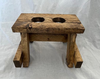 Salt and Pepper Shaker Holder Wooden Picnic Table