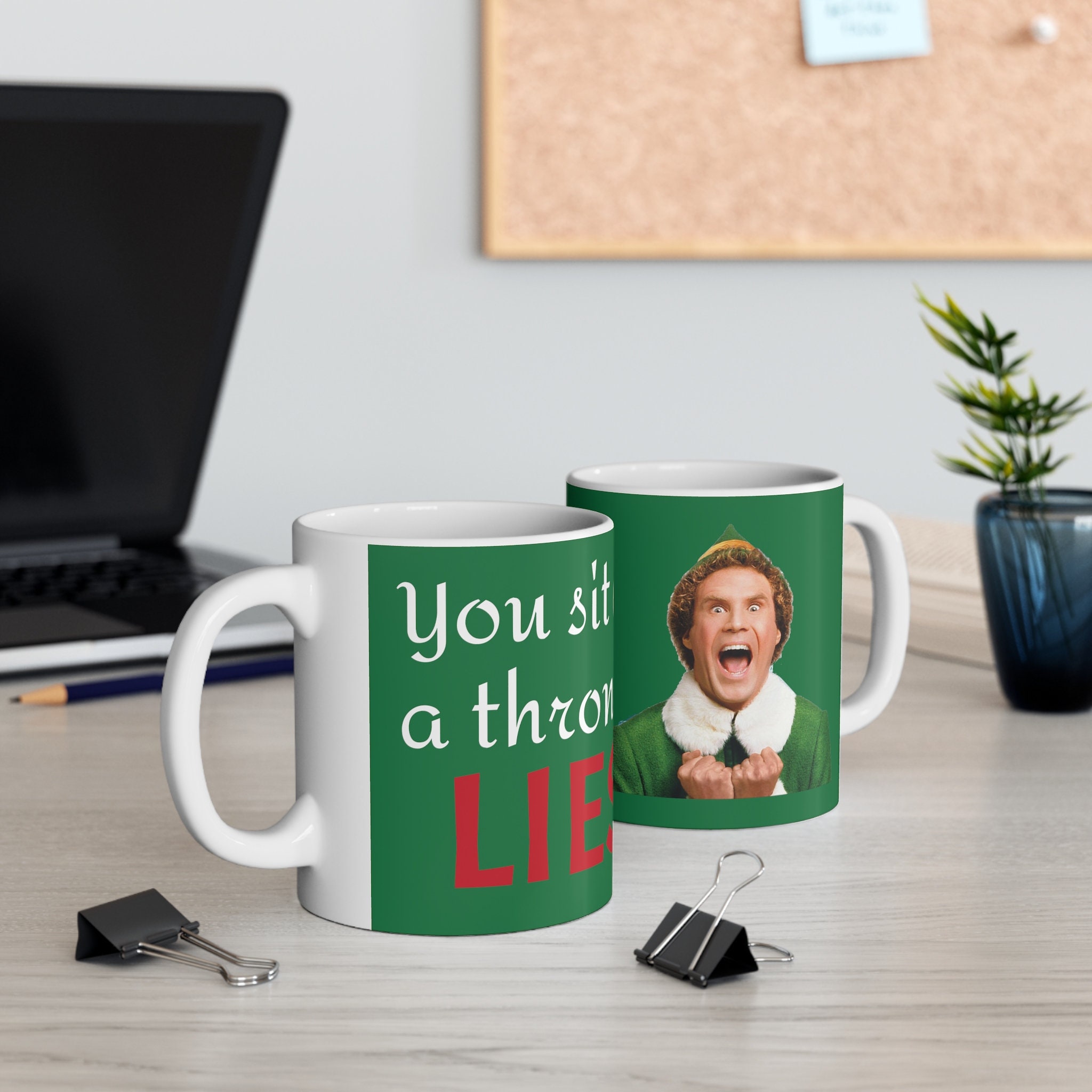 Buddy The Elf! What's A Christmas Gram ? White Mug 11oz Ceramic