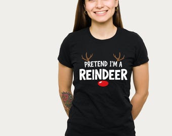 Lustiges Rentier-Kostüm-Design, Weihnachten PNG SVG (Digitaler Download)