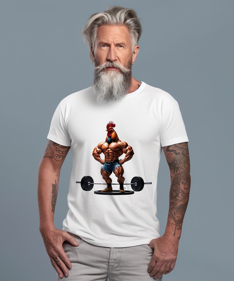 Rooster Bodybuilder Rooster Weightlifting Muscle Training Bodybuilder Svg,rooster at the ...