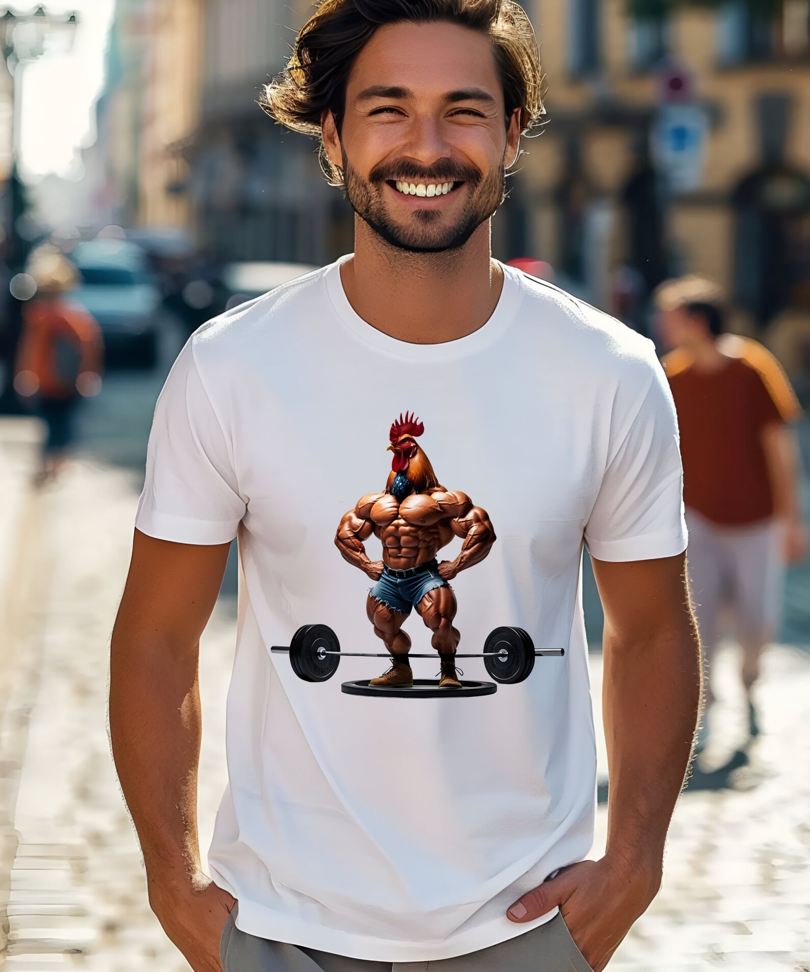 Rooster Bodybuilder Rooster Weightlifting Muscle Training Bodybuilder Svg,rooster at the ...