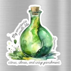 Dramione Amortentia Sticker - Fanfiction - for Water bottle, kindle, laptop - Hermione Granger, Draco Malfoy