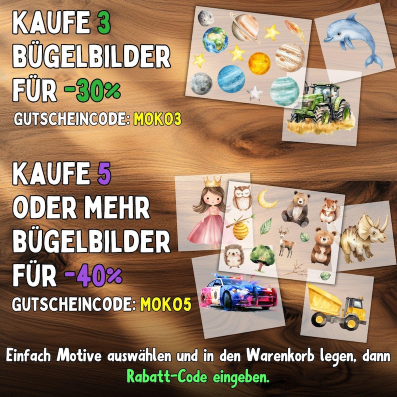 Dinosaurier Spaß Bügelbilder, Wasserfarbe Dino Grafiken zum Aufbügeln, T-Rex, Dschungel Saurier, niedliche Illustrationen für Kinder Tshirt Bild 2
