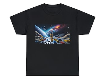 Bricks in Space 100% Cotton T-Shirt - Up to 5XL