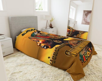 Juneteenth Duvet Cover, Black Art, African American Art, Black History, Bedding, Digital Art, AI