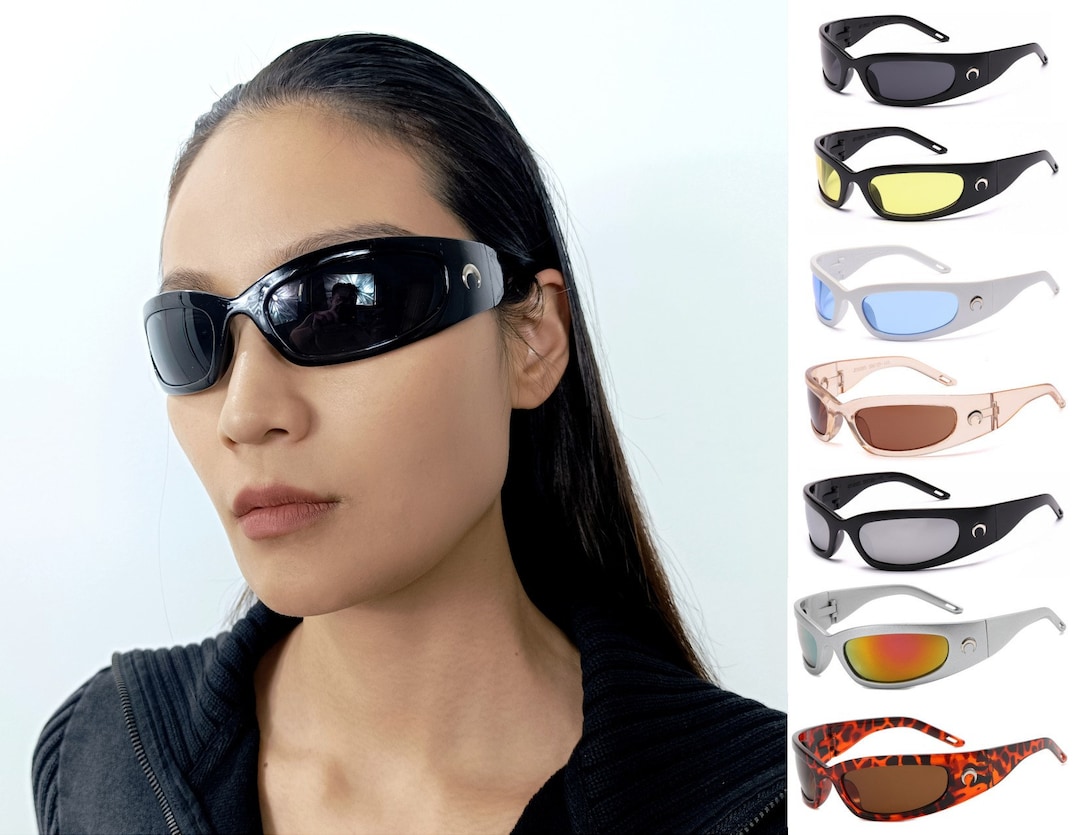 Moon Sunglasses Y2K Punk Sunglasses Women 2000s Y2K Aesthetic Grunge