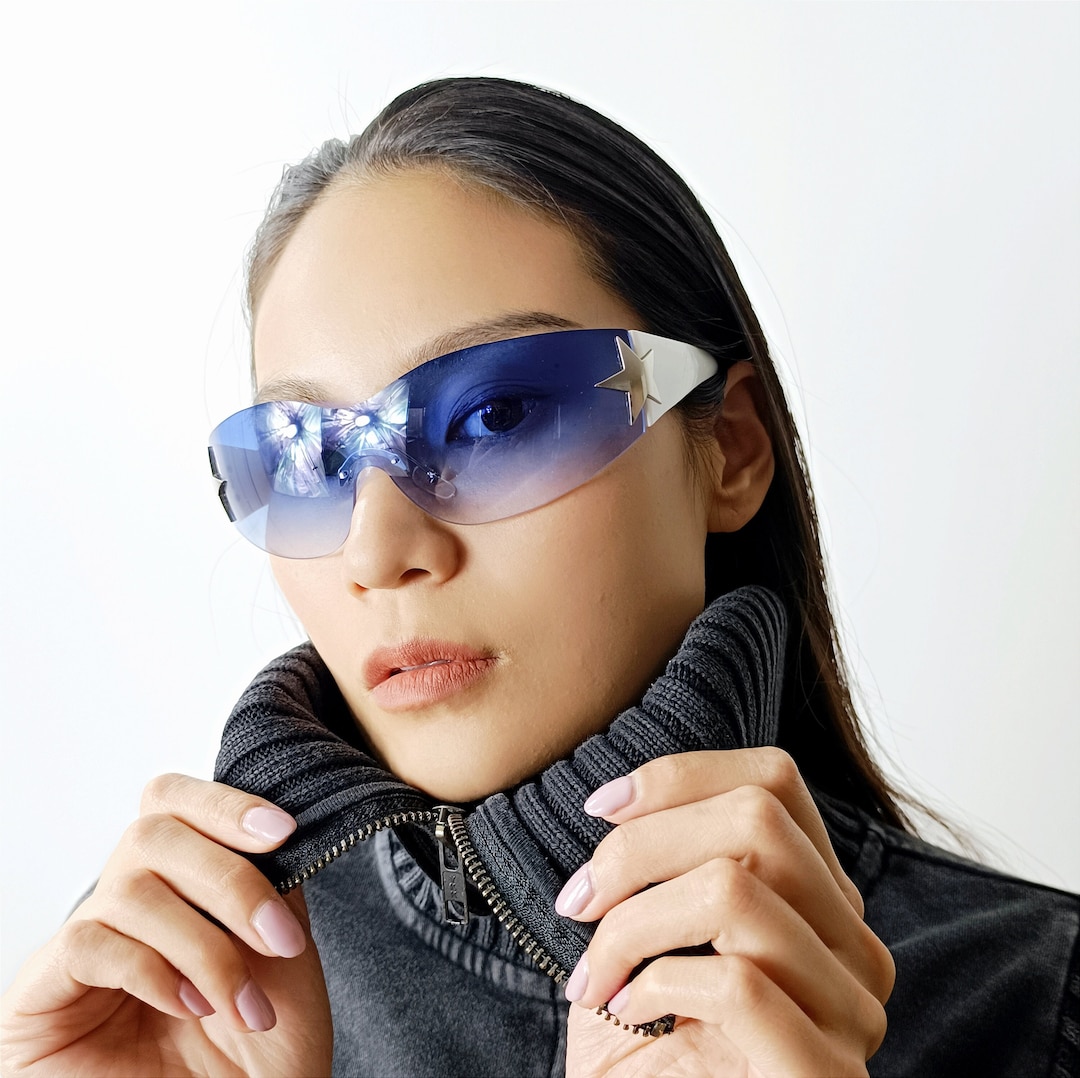 Star Sunglasses Y2K Luxury Punk Sunglasses Women 2000s Y2K Etsy