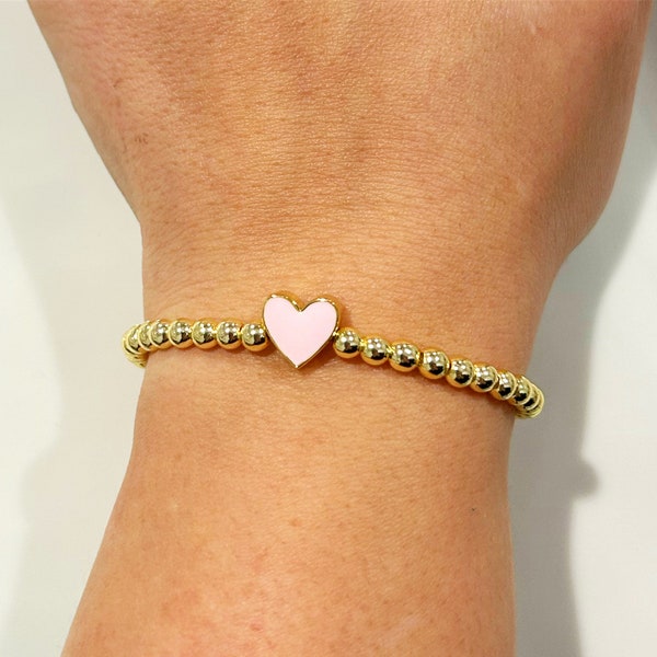 Pink Ombre Heart Bracelet main image 1