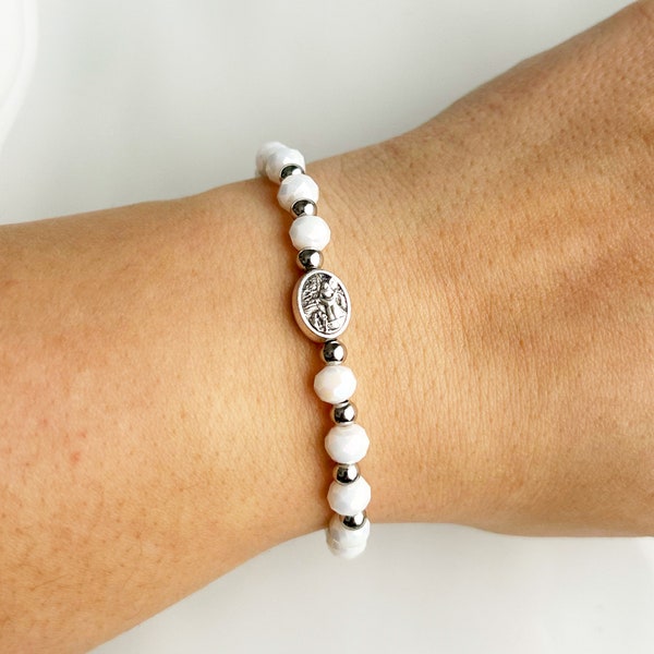 Saint Michael Beaded Bracelet