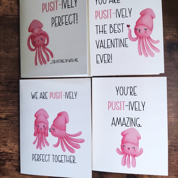 Funny Filipino Card, Pusit Pun Cards, Filipino Valentines, Filipino Anniversary, Pinoy Birthday Cards