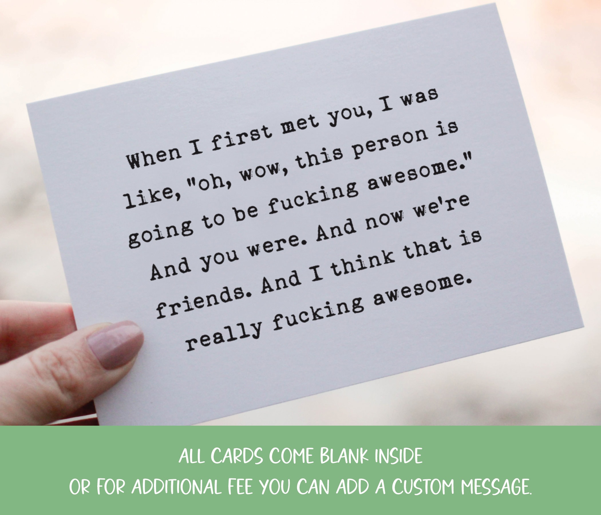 When I First Met You I Was Like | Birthday Card for Friend | Funny ...