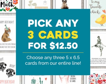 Greeting Cards Bundle: Mix & Match Stationery, Blank Inside