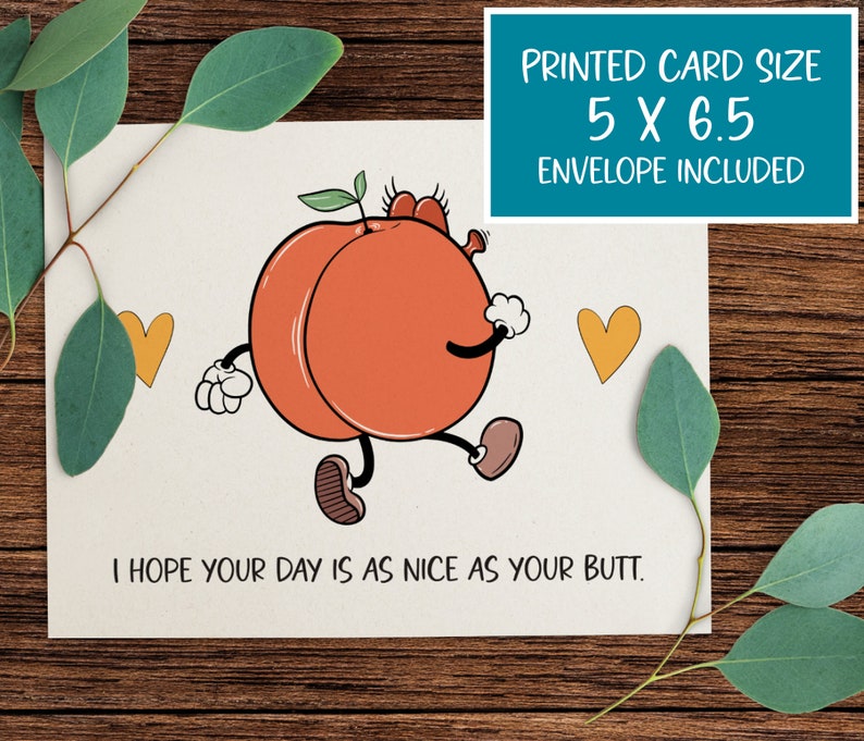Funny Leather Keychain "I Hope Your Day Is As Nice As Your Butt" - Couple Gift For Girlfriend Boyfriend