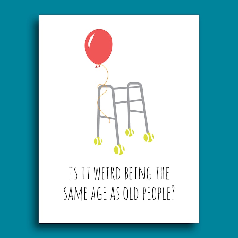 Funny Old People Birthday Cards - Etsy