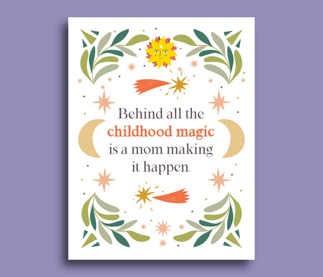 Childhood Magic Mother's Day Card | Whimsical Birthday Card for Mom ...