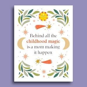 Childhood Magic Mother's Day Card | Whimsical Birthday Card for Mom | Mother's Day Card From Kids