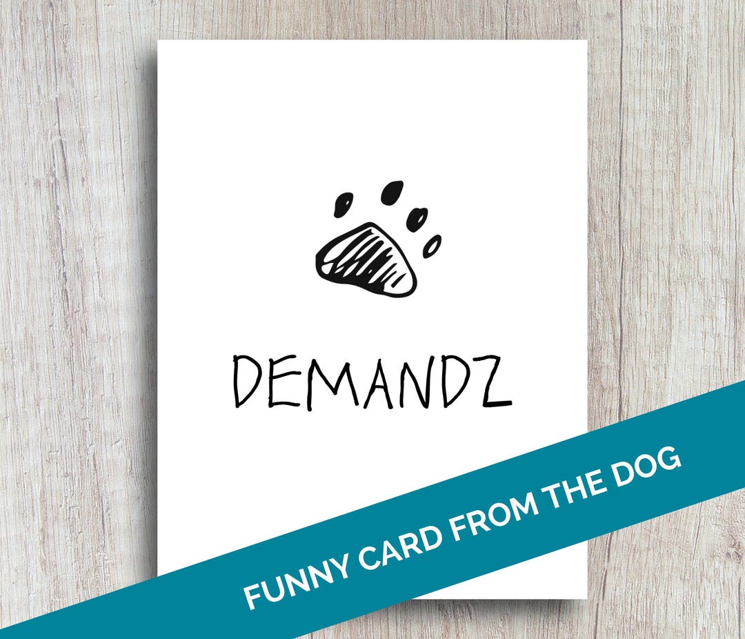 Funny Ransom Note Card From the Dog: Custom Greeting - Etsy