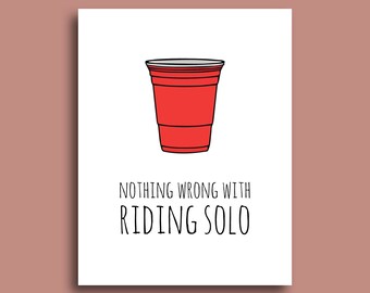 Funny Breakup Card: Red Solo Cup Divorce Humor
