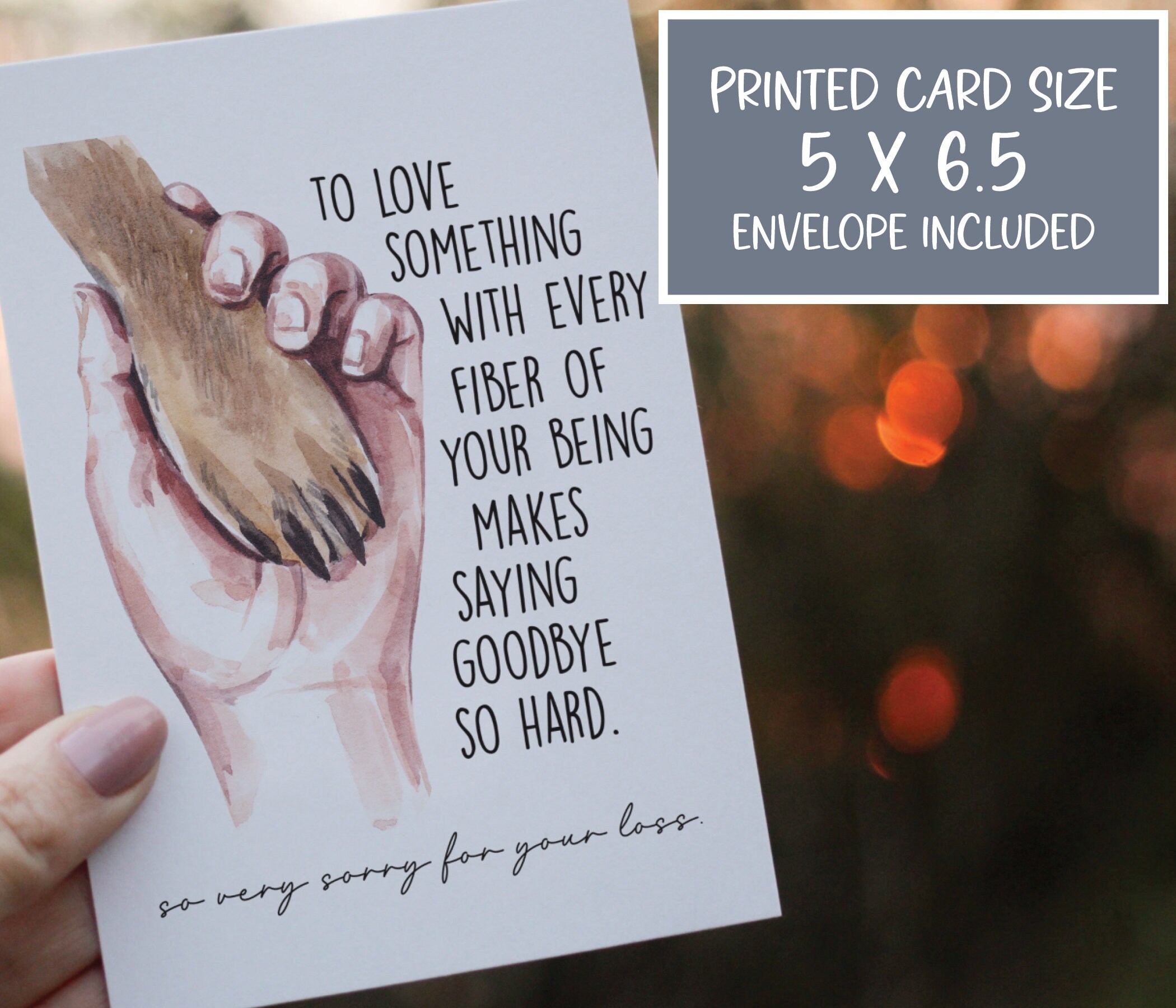 Pet Loss Sympathy Card: Dog Paw Rainbow Bridge - Etsy