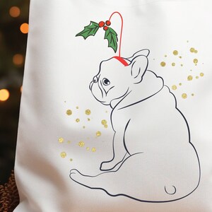Franse Bulldog Kerstmis PNG Clipart | Vakantie T-shirtontwerp | Kerst sublimatiebestanden | Kerst hondenliefhebbers PNG | Grappige kerst PNG