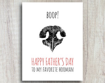 Dog Dad Father's Day Card: 'Boop!' From The Dog