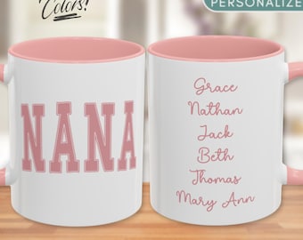 Personalized Nana Coffee Mug, Customized Nana Gift, Nana Birthday Gift, Grandma Mug, Gift for Nana, New Nana Mug, Custom Nana Mothers Day