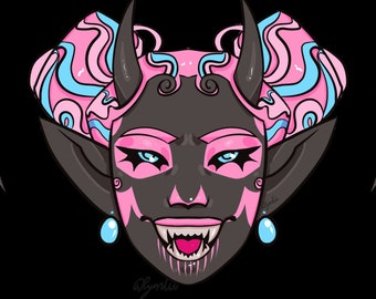 Pink ghoulette pin