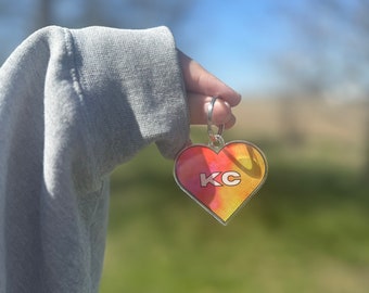KC heart keychain