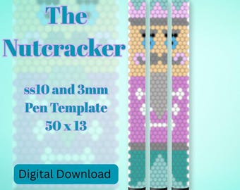 Nutcracker Template | Rhinestone Template | ss10 and 3mm | Ink Joy | Fall | 50x13