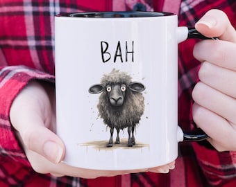 Bah Black Sheep Mug | Snarky Mug Funny Mug Funny Gift For Him Gift For Her Snarky Gift Funny Animal Mug Funny Black Sheep Mug Gift Artsy Mug