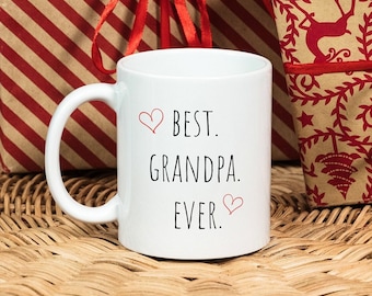 Beste opa ooit koffiemok opa cadeau schattige opa mok leuke cadeau-ideeën voor opa liefde opa mok grootvader cadeau vaderdagcadeau.