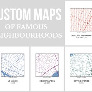 4 mapas de barrios mundialmente famosos
