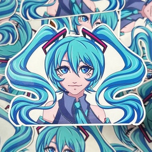 Hatsune Miku Clear Peeker Stickers