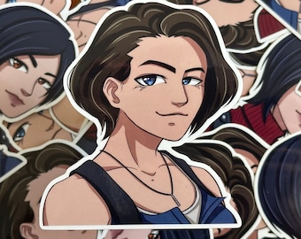 Resident Evil Jill Valentine Clear Peeker Sticker