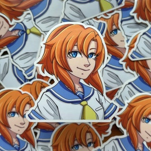 Higurashi When They Cry Rena Clear Peeker Sticker