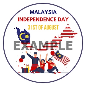 Malaysia Independence Day Sticker