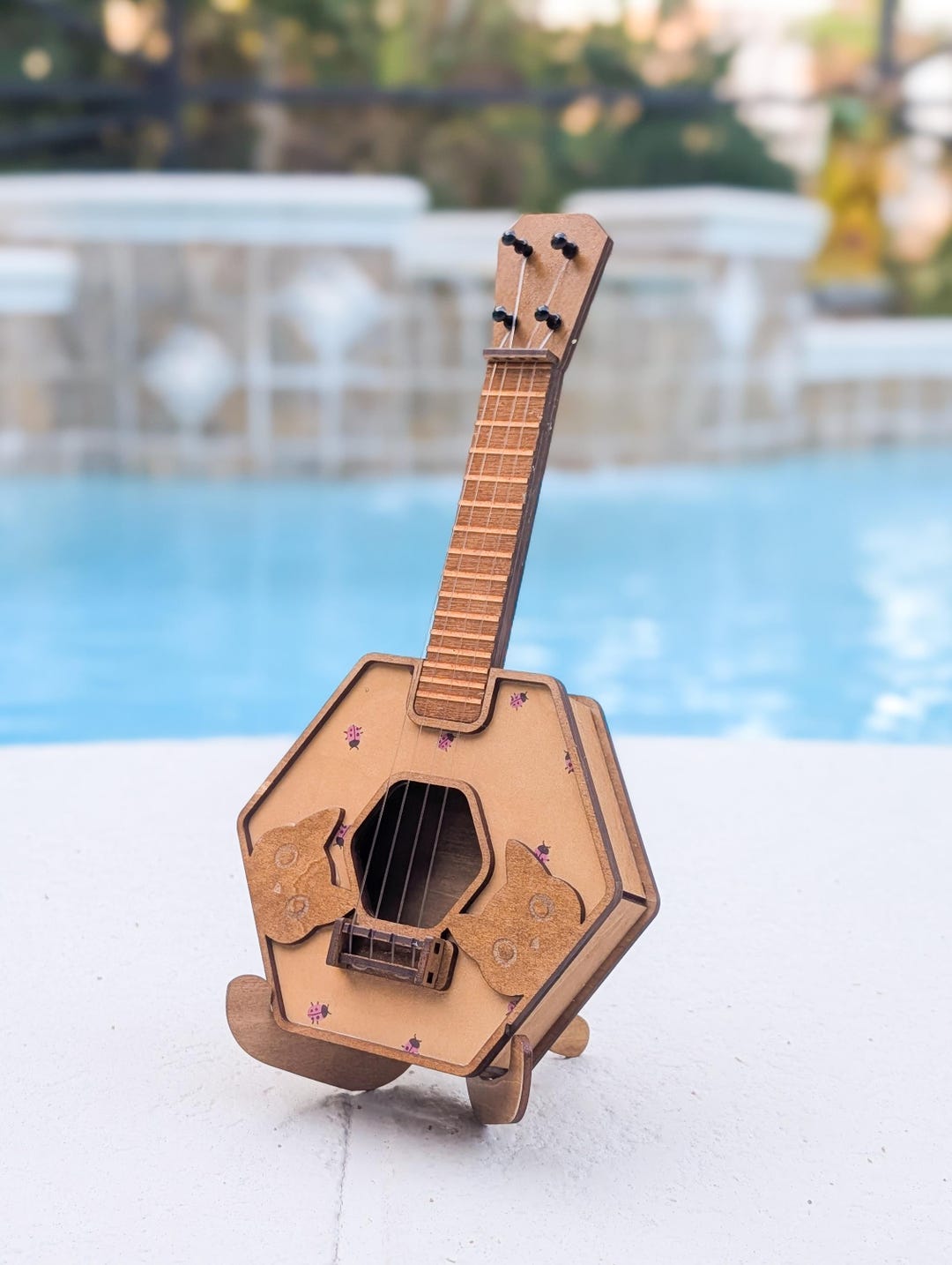 Handmade Musical Decor - Decorative Mini Instrument - Cottagecore Shelf ...