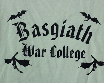 Basgiath War College graphic tee shirt- from Fourth Wing by Rebecca Yarros